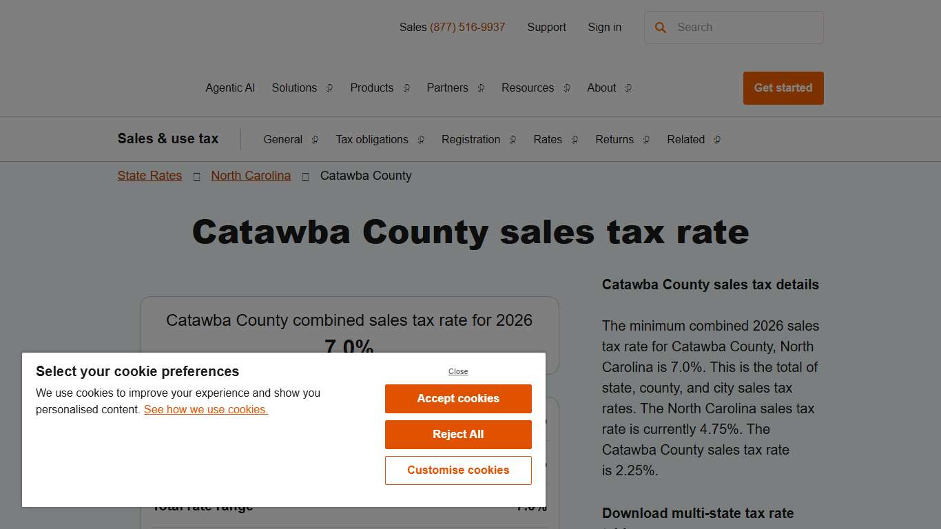 2026 Catawba County County Sales Tax Rate - Avalara